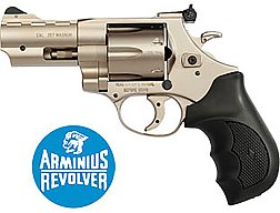 ARMINIUS REVOLVER .357 Mag. 3'' Zoll HW357 Hunter 6-Schuss STAINLESS Silber Fangschusswaffe NEU !