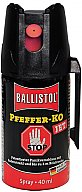 40ml Hochw. Pfefferspray K.O. JET Direktstrahl – 11 % OC / 2,5 Mio. Scoville -Ballistol Abwehrspray