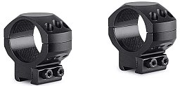 HAWKE Taktische Ringmontage Aluminium 30mm Mittelrohr für 9-11mm Schiene Bauhöhe Mittel = 11mm 24106