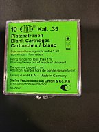 Wadie Knallpatronen Cal. 35 10 Stück, grüne Packung
