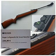 LUFTGEWEHR __ Ruger Air Scout Rancher __ Kal. 4,5 mm (.177) ___ Neu Preis 249,- EUR