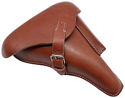Wehrmacht Luftwaffe Elite Pistolentasche P08, Koffertasche Rindleder braun