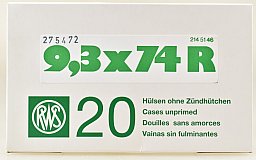 20 RWS Hülsen 9,3x74R