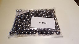 1 Kilo Stahlkugeln 11 mm 185st.