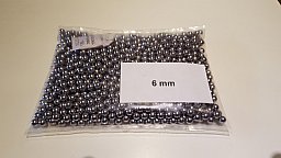 1 Kilo Stahlkugeln 6mm 1100st.