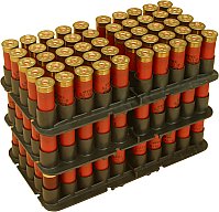 MTM 50er Shotshell Tray Cal 12GA Schrot Slug Aufbewahrungsbrett für 50 Stück! STAPELBAR 12/70 12/76