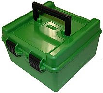 MTM R-100-MAG DELUXE Patronenbox, Munitionsbox Scharnier - .223 bis .338 Lap. einzige 100er MAG Grün