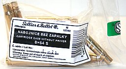 20 Stück S&B | Sellier&Bellot Wiederladehülsen S+B 8x64 S NEU Messing Boxer o. Zünder #V337662