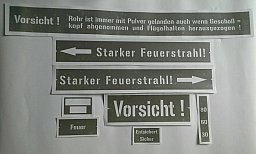 Schablonen Satz für Panzerfaust 60.