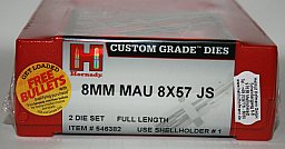 1 x HORNADY Full Length Die Set 2-Die-Set Matrizensatz 8x57JS IS IRS JRS 8mm MAUSER #546382 Series 1