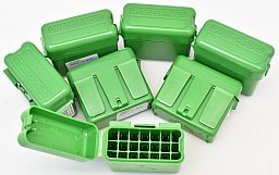 7 Case Gard Gürtel Munitionsboxen Small Rifle .22 Hornet, 222,223, usw...