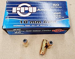 10mm Auto/180grs A-194 PPU JHP 50 Stk.