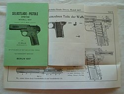 DREYSE Selbstladepistole Mod. 1907, Manual