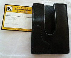 WALLET-HOLSTER, Leder schwarz, orig. Verp.