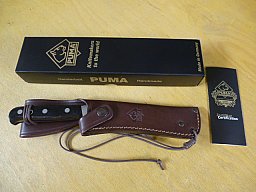 Puma Messer - Sedona - Nr. 12 5396 - Griffschalen aus Pakkaholz - Lederscheide in OVP - Bowie