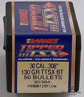 50St. BARNES .30(.308) - 130 - TTSX(Tipped Triple Shock X-Bullet) - #30364 - Versand ab 6,40€