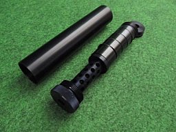 Schalldämpfer 9mm (.357, .38) DEKO Mündungsbremse für Schulungen, Demonstrationen oder Sammler.