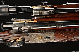 Josef Hambrusch / Ferlach Kombi, Seitenschloss & Ejektor BDB 7x57R&7x57R /BBF 12/70&7x57R /BDF 12/70