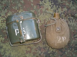 Kochgeschirr und Feldflasche Sowjetunion wie 2. Weltkrieg