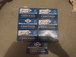 140 Schuss Munition 7,5x54Mas PPU 139grs