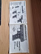 Bedienungsanleitung PERFECTA-Pistole Mod. 50