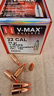 .22/.224-55grs V-Max Hornady Geschosse 100 Stk. No. 22272 # SSZ Berka