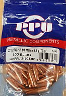 .224/75grs PPU HPBT Match 100 Stk. Geschosse B-495 #SSZ Berka