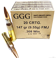 GGG .308 Win. 147gr FMJ 600 Stk.