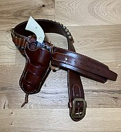 Galco Trail Boss Westerngürtel Holster Colt SAA, Ruger Vaquero, OHNE Revolver, OHNE Patronen