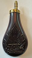 Davide Pedersoli Colt Pattern Adjustable Powder Flask Pulverflasche