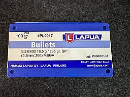 98 Geschosse Lapua mega .366 285 gr