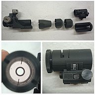 Anschütz Match DIOPTER + Ring Korn + Gewichte __ Matchgewehr Zubehör __ Luftgewehr / KK Konvolut