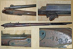 Schaft Lauf Fragment militärischer Vorderlader Perkussion Ersatzteil 18./19. Jahrhundert
