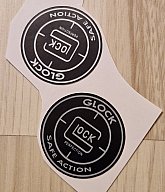 2 Aufkleber Glock