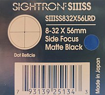 Sightron - SIIISS 8-32x56 LRD .250 MOA - DotSIIISS832X56LRD