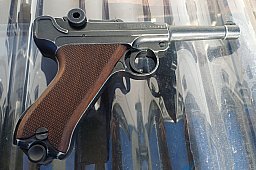 ME P 08 Schreckschuss Pistole 9mm PAK Antiklokk