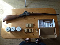 Pedersoli Sharps Civilian 22 Zoll Kal. .45 Ladehülsen Set