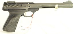 Browning Pistole ; Kal .22lr; Buck Mark; silberner Abzug