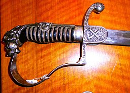 Säbel Löwenkopf Artillerie Preußen