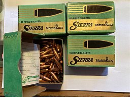 400 St. .30 cal. 1668 grs. SIERRA Matchking Geschosse
