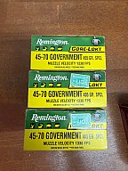 60 Schuss Remington Core-Lokt .45-70 Government, 405 grs SP – 3 x 20 Schuss