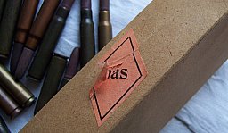 23 DEKO Platzpatronen 33 , 7,92 mm , mit seltener Packschachtel " has" , deutsch 2.WK