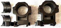 Picatinny schnell Spannmontage Ringe, 1 Zoll/30mm, Neuwertig