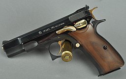 Halbautomatische Pistole CZ 75 "Gold Edition" Kal.: 9mm Luger