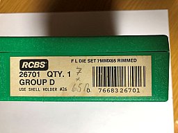 RCBS-Matrizensatz 7 x 65 R