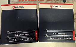 100 Schuss Lapua 6,5mm Creedmoor 123grs