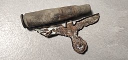 bodenfund 2cm Hülse Flak Wehrmacht mit Adler 2 wk
