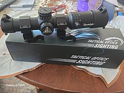 Bestsight 1-5x24 kompaktes Zielfernrohr ( 23 cm) für Sport, Airsoft und , Luftgewehr, Ziel-Visier,