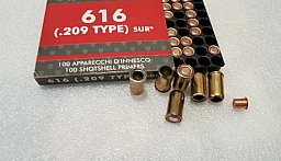 *** 6x *** REDUZIERHÜLSEN *** ,9mm RK auf 209 Zünder /Zündhütchen ,für 9mm SchreckschussRevolver