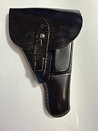 Pistolentasche in Leder schwarz glatt für Walther P.P. 7;65 mm.